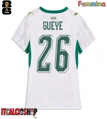 Senegal Pape Gueye #26 Prima Maglia Femmina Mondiali 2026 Manica Corta